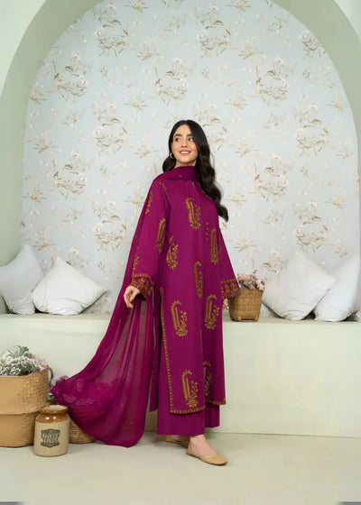 Amber 3 PC Stitched - Gulnaar