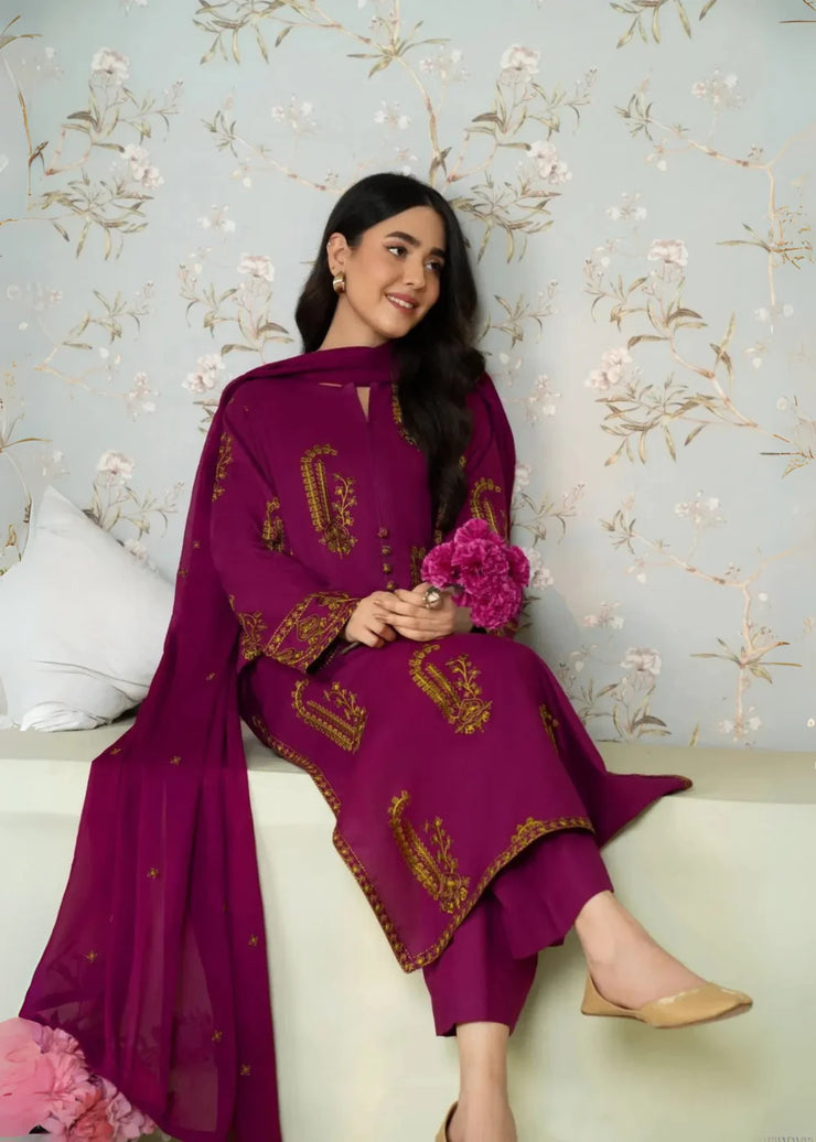 Amber 3 PC Stitched - Gulnaar