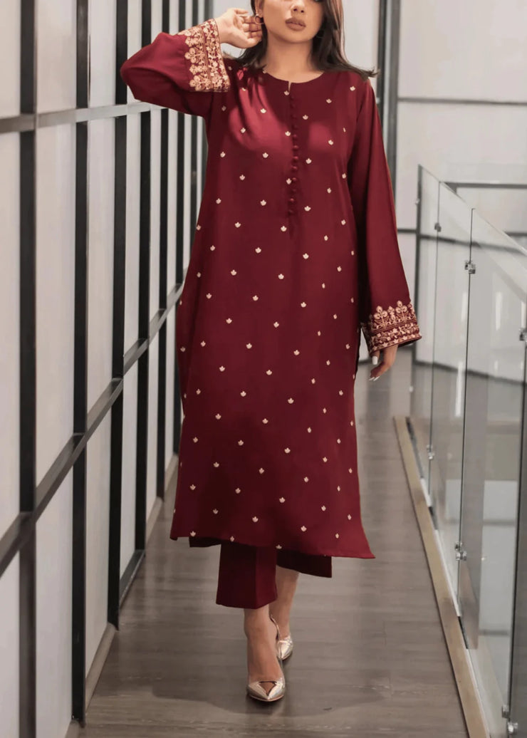 Garnet 2 PC Stitched - Gulnaar