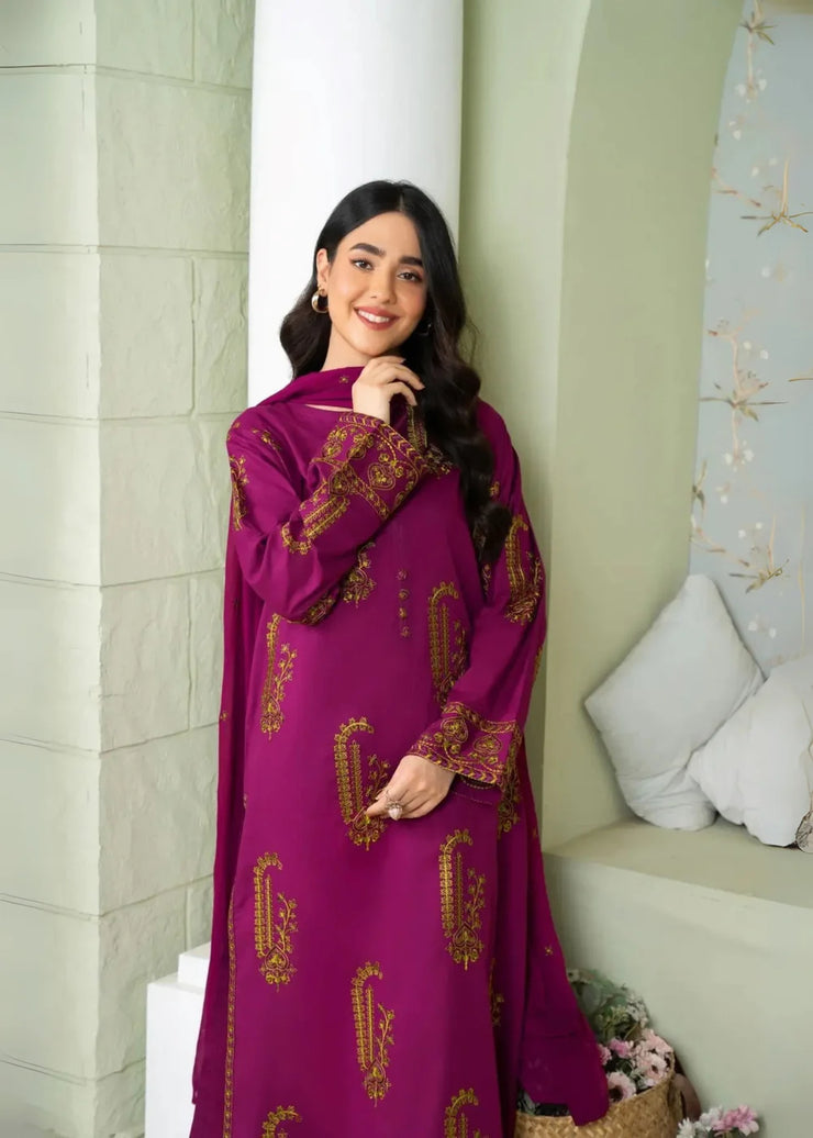 Amber 3 PC Stitched - Gulnaar