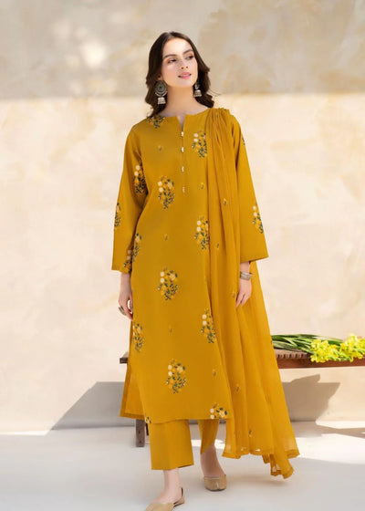 Mustard Hill 3 PC Stitched - Gulnar