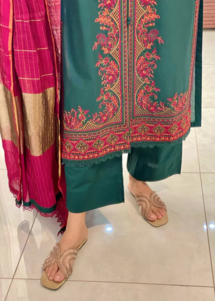 Flora Embroidered 3PC - Gulnar