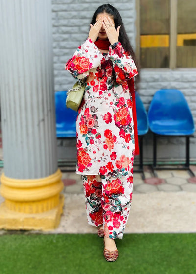 Floral Prints 2 PC stitched - Gulnar