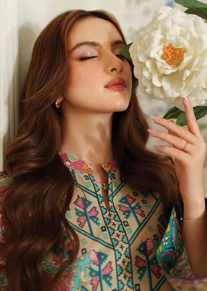 Arzoo-Floral 2PC Printed - Gulnaar