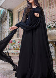 Jet Black Frock 2 PC - Gulnar