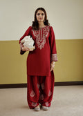 Bela Maroon 2PC Stitched