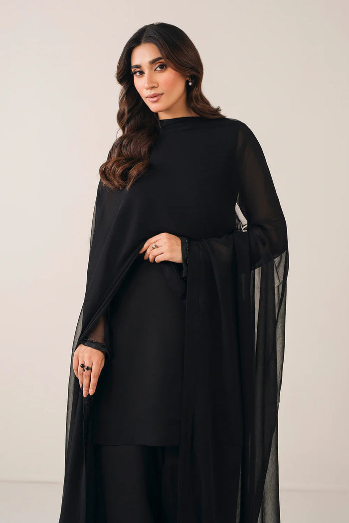 Black Chiffon 3pc- gulnaar