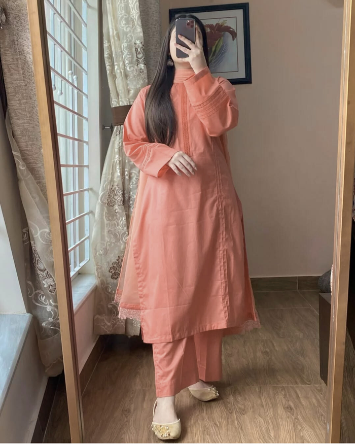 Peach pearl 3pc - Gulnaar