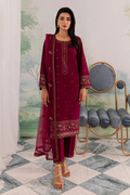 Elmire Maroon 3PC Stitched_ Gulnaar